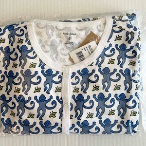 Roller Rabbit Blue Monkey Pajamas NWT